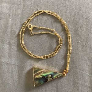 Abalone Triangle Necklace